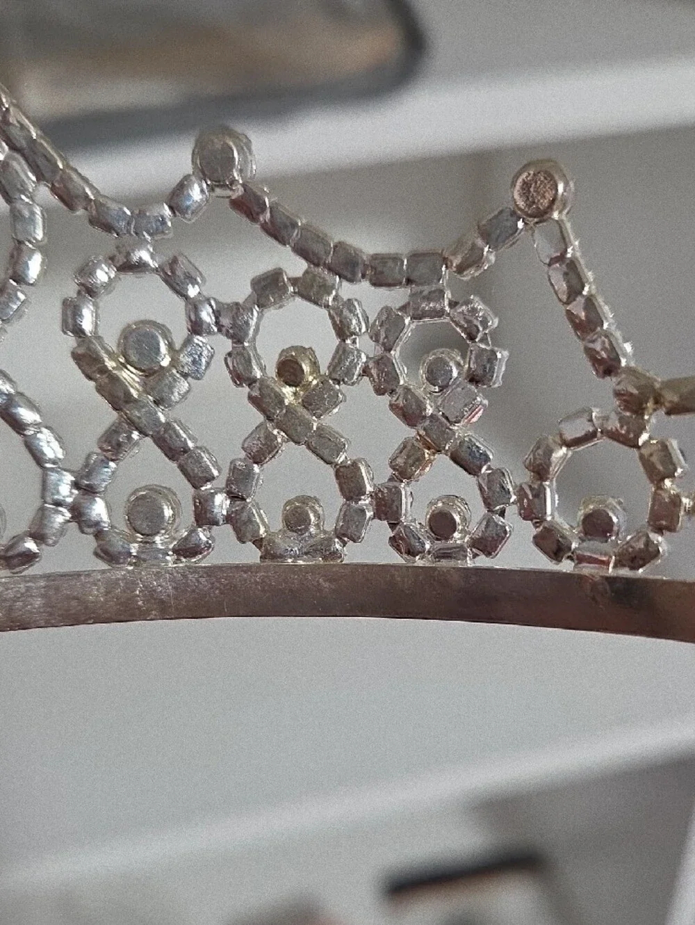 Crystal Tiara Headband - Silver Rhinestone Crown